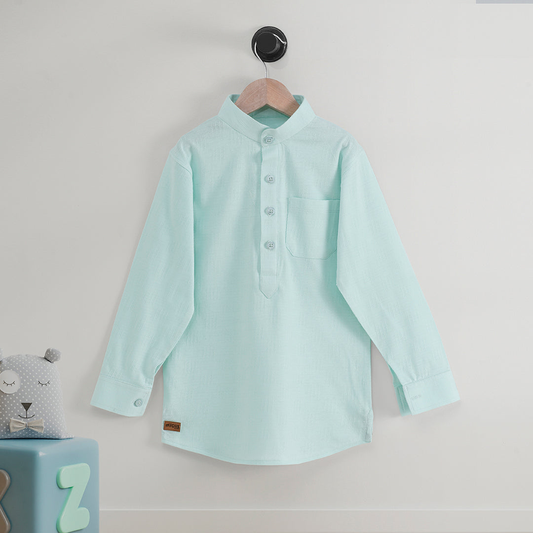 KIDS SKYLIGHT HENLEY KURTI FULL SLEEVE