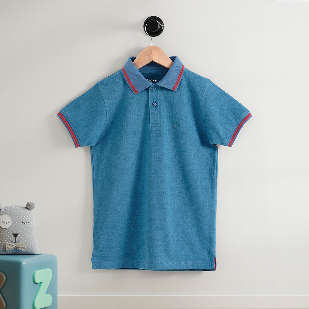 MAUI BLUE POLO KID T-SHIRT