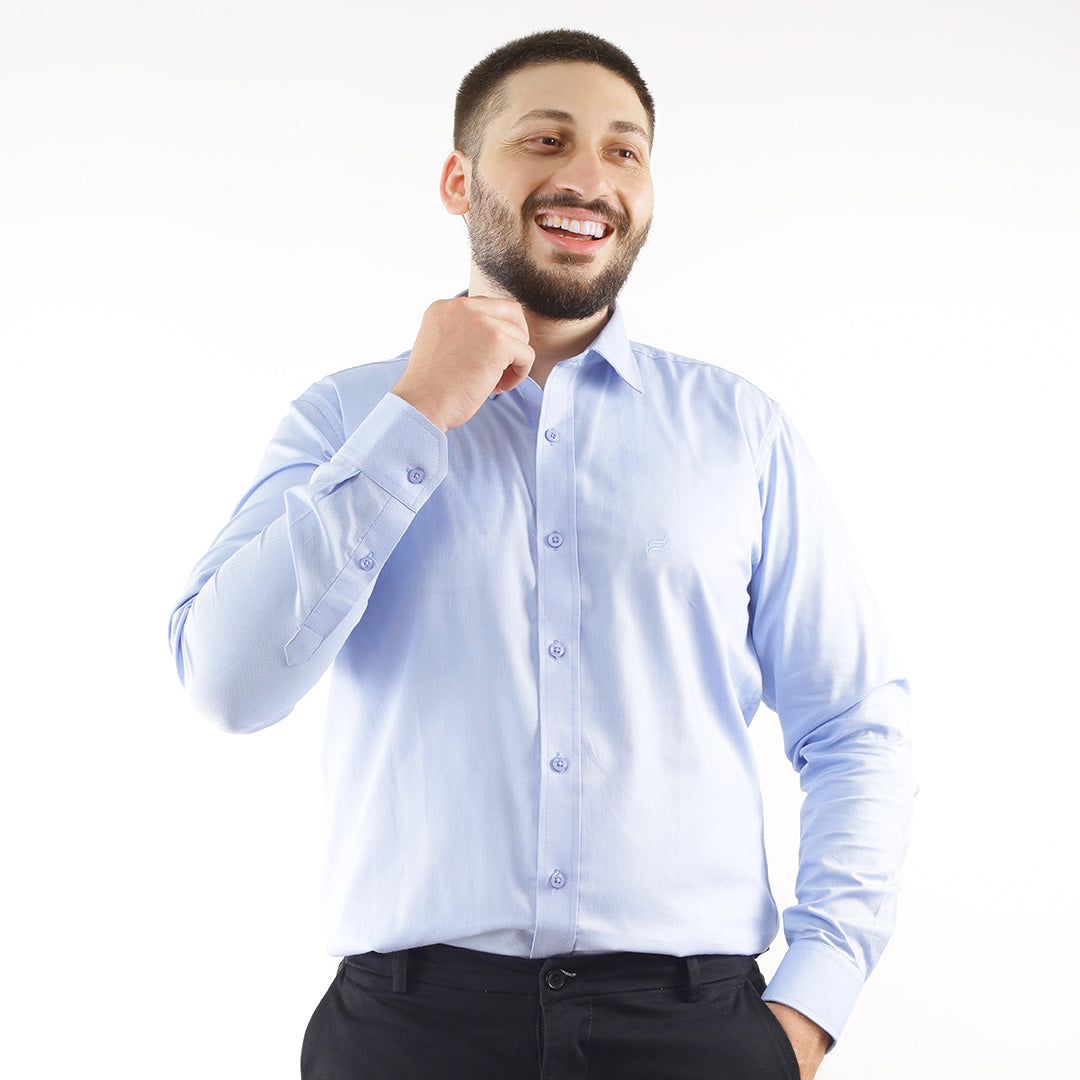 MEN'S CASUAL SHIRT IN SKY BLUE