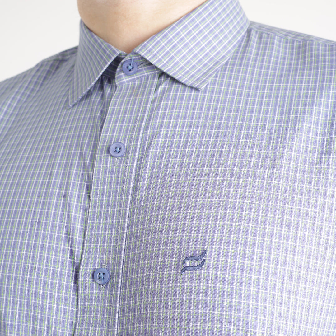 MEN'S CASUAL SHIRT IN MULTI SMALL CHECK