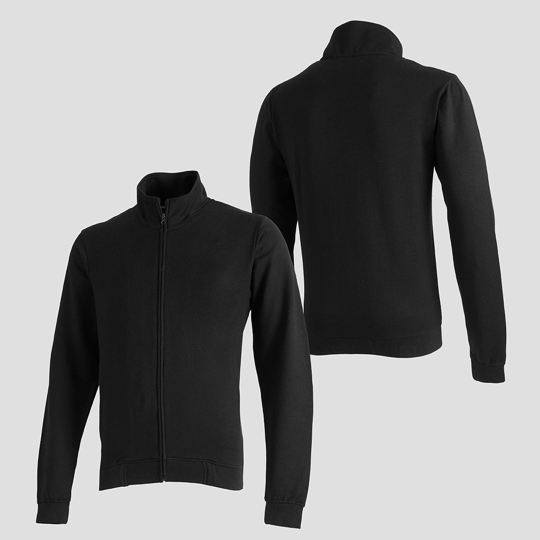 Hoodies Men: Black Zipper Mock Neck - Stylish Men's Clothing - Premium Hoodies Pakistan