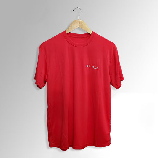 CRIMSON RED CREW NECK MEN DRIFIT T-SHIRT