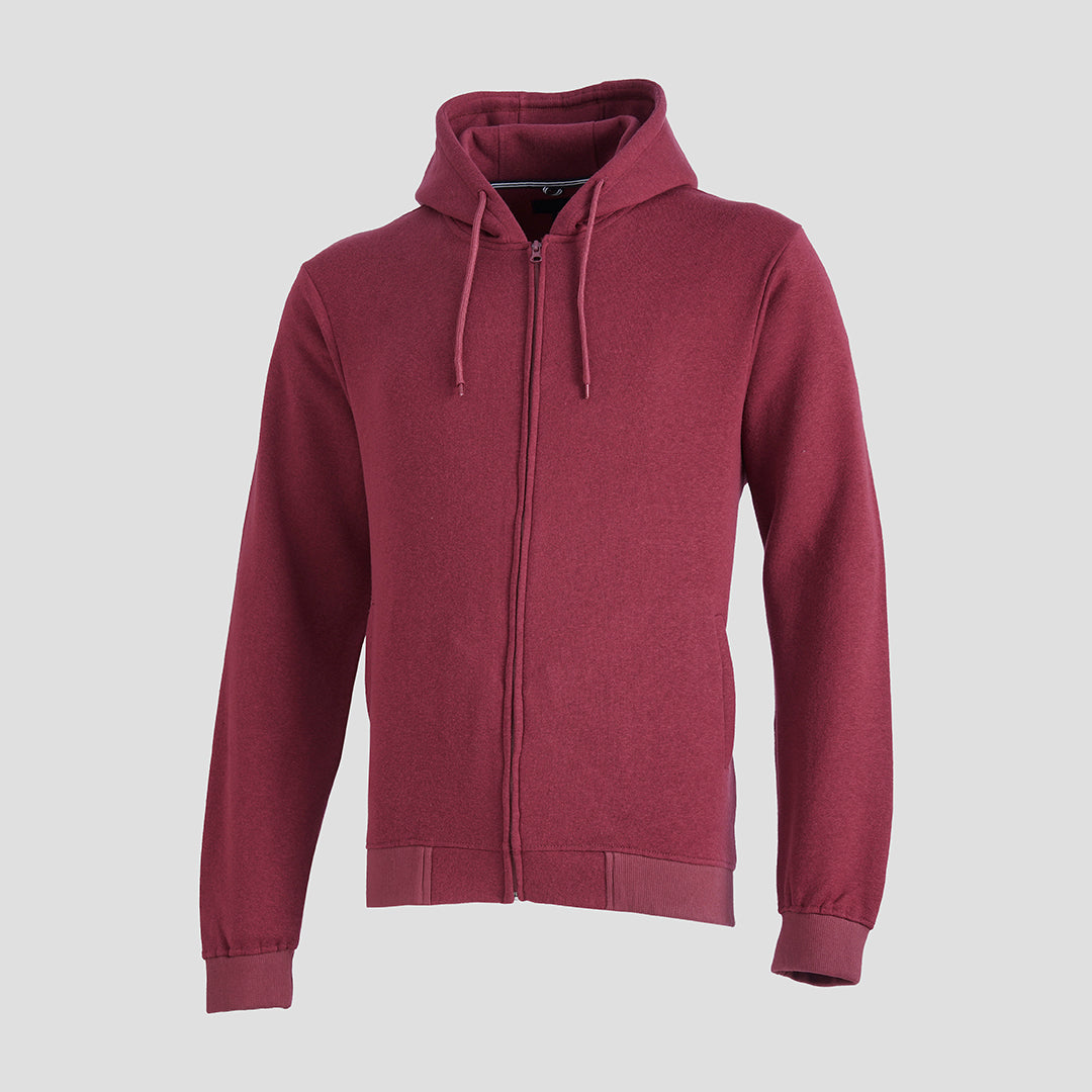 Hoodies Men: Maroon Zipper Hoodie - Winter Fashion Staple - Stylish Hoodies for Men in Pakistan