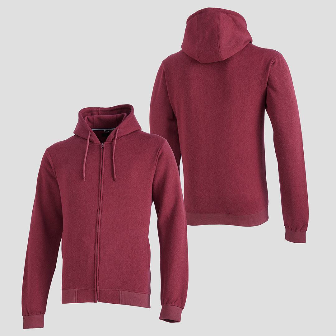 Hoodies Men: Maroon Zipper Hoodie - Winter Fashion Staple - Stylish Hoodies for Men in Pakistan