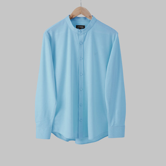 BEN COLLAR MEN'S BUTTON-UP SHIRT SKY BLUE