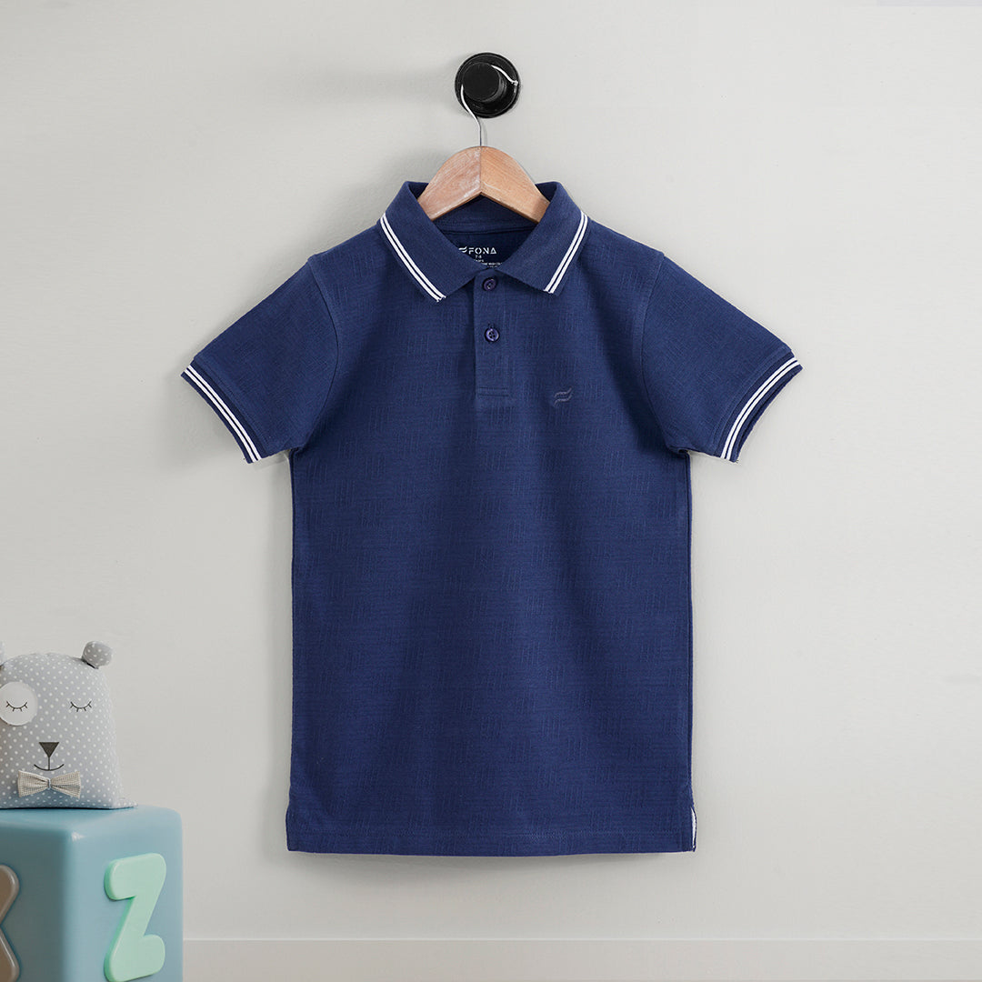 BLUE DEPTHS POLO KID T-SHIRT