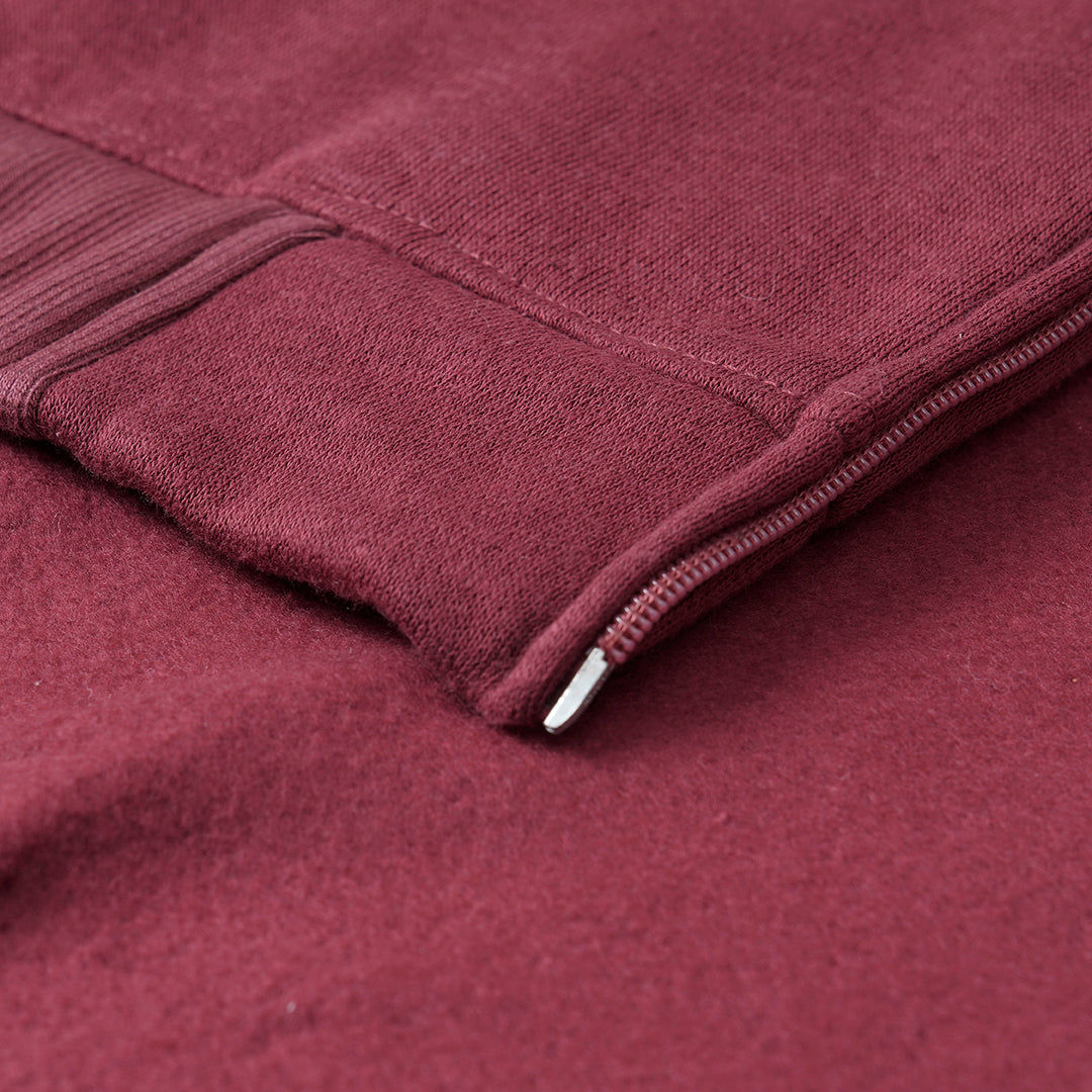 Hoodies Men: Maroon Zipper Hoodie - Winter Fashion Staple - Stylish Hoodies for Men in Pakistan