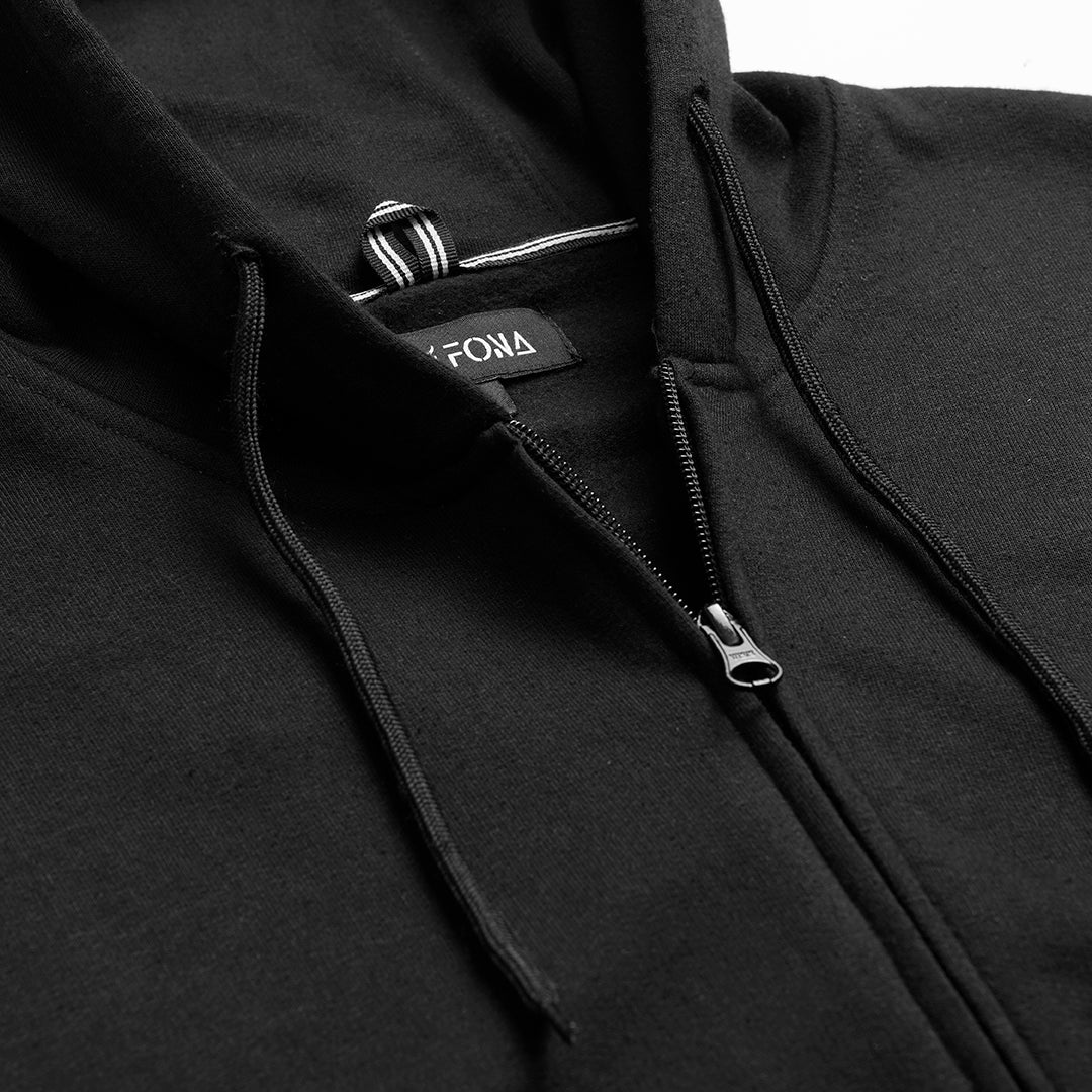 Men’s Sweatshirts and Hoodies: Black Zipper Hoodie - Urban Men's Style - Quality Hoodies Pakistan