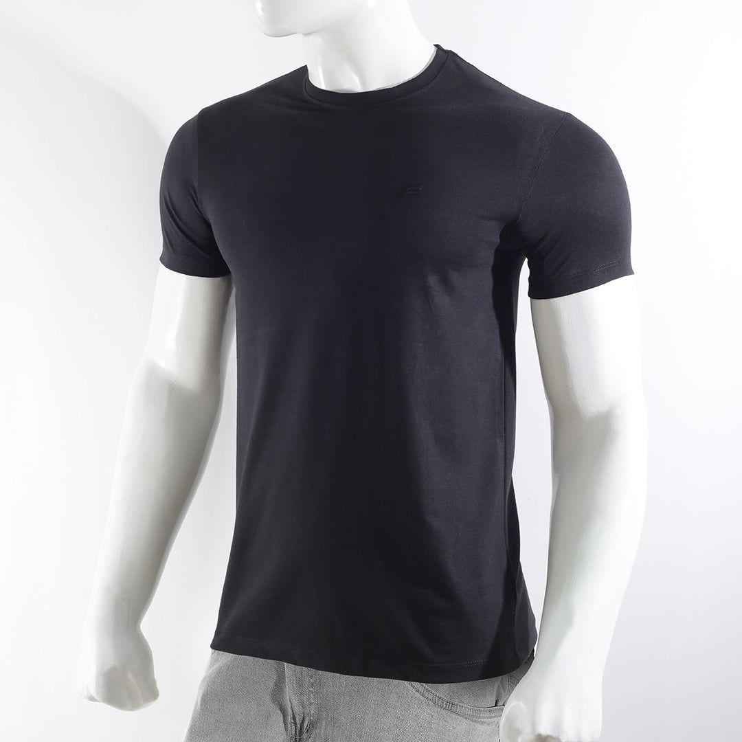 MEN CLASSIC ROUND NECK T-SHIRT BLACK