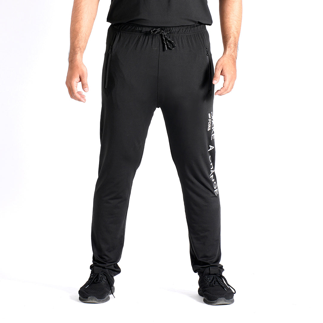 Men Trouser Make a Change in Black Color - Lycra stretchable fabric for unmatched comfort. Perfect for any occasion.