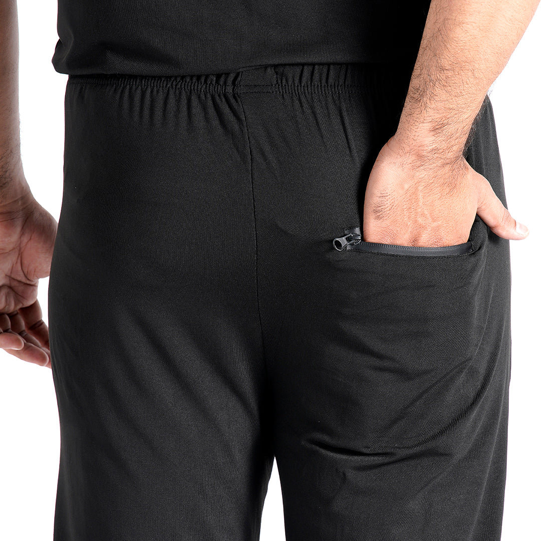 Men Trouser Make a Change in Black Color - Lycra stretchable fabric for unmatched comfort. Perfect for any occasion.