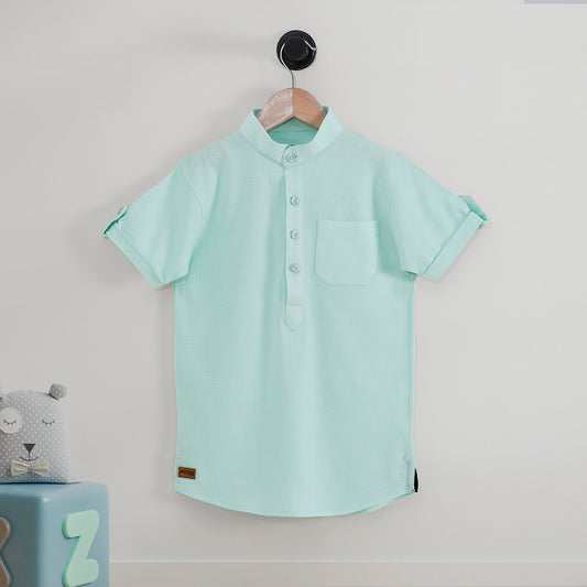 KIDS SKYLIGHT HENLEY KURTI HALF SLEEVE