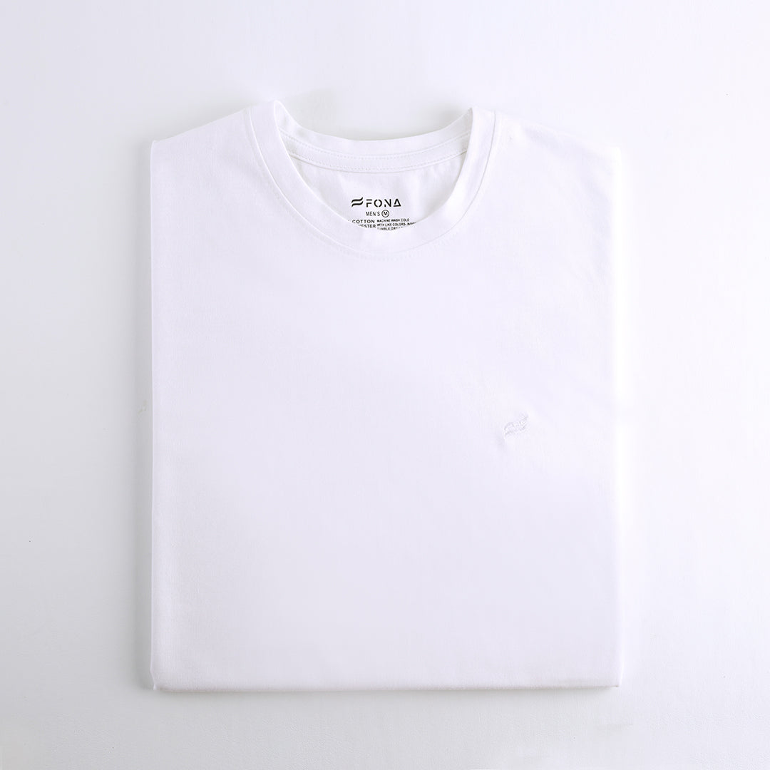 MEN CLASSIC ROUND NECK T-SHIRT WHITE