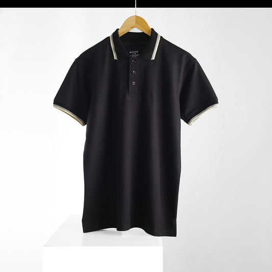 BLACK POLO MEN T-SHIRT