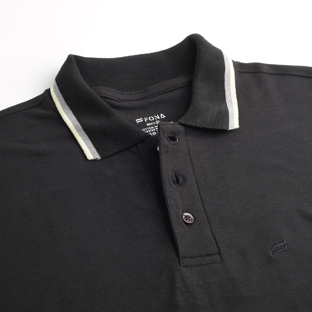 BLACK POLO MEN T-SHIRT