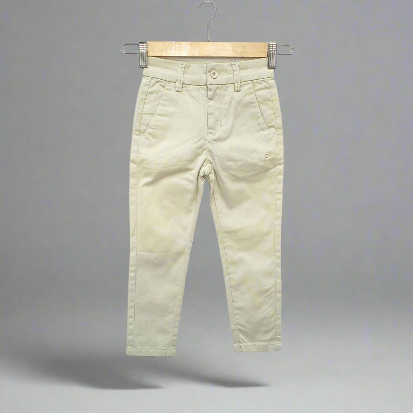 KIDS & BOYS' COTTON CHINO PANT BEIGE COLOR