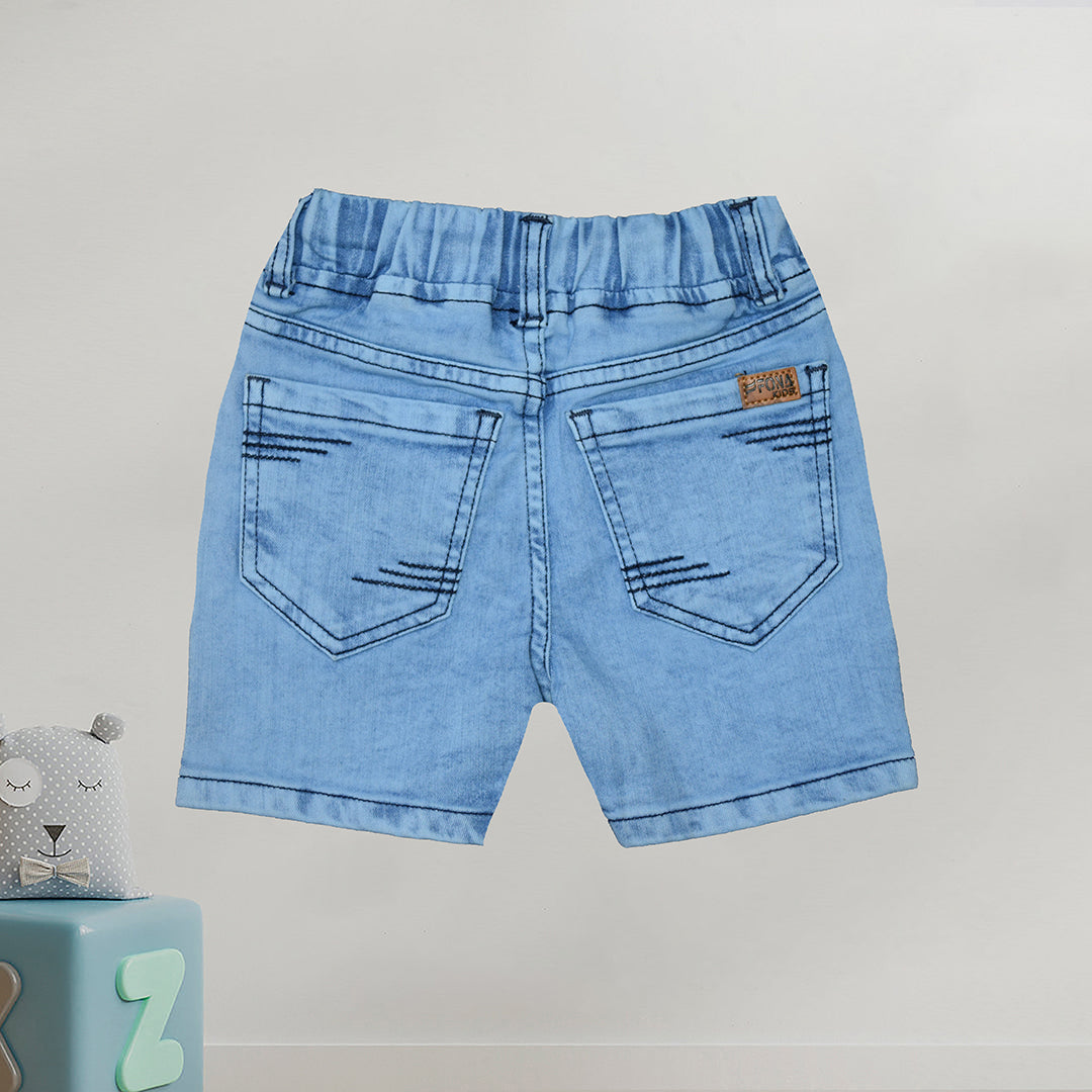 KIDS CAPTAIN AMERICA DENIM SHORT