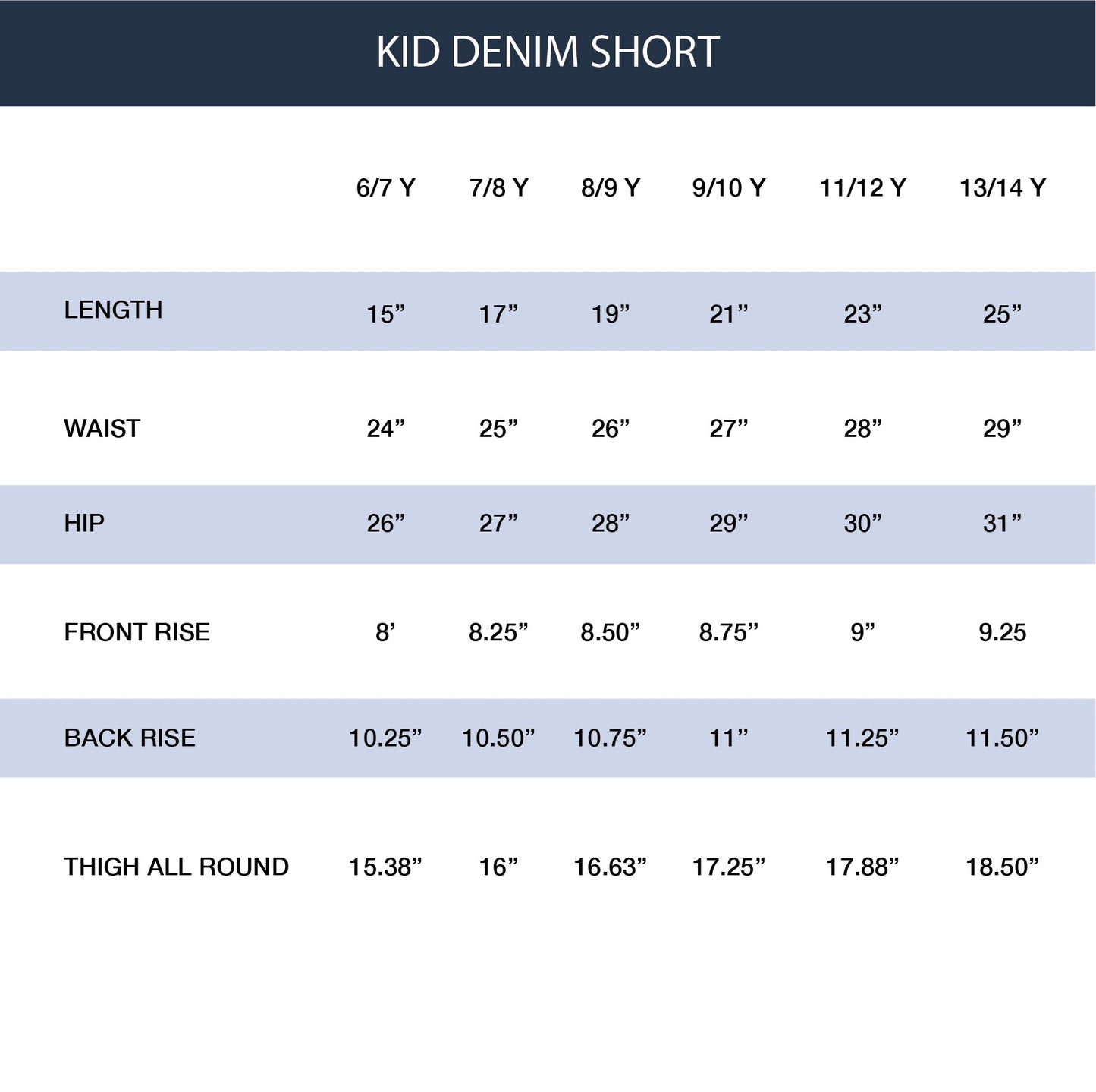 KID BOYS' LIGHT BLUE DENIM SHORTS - WHITE PRINT