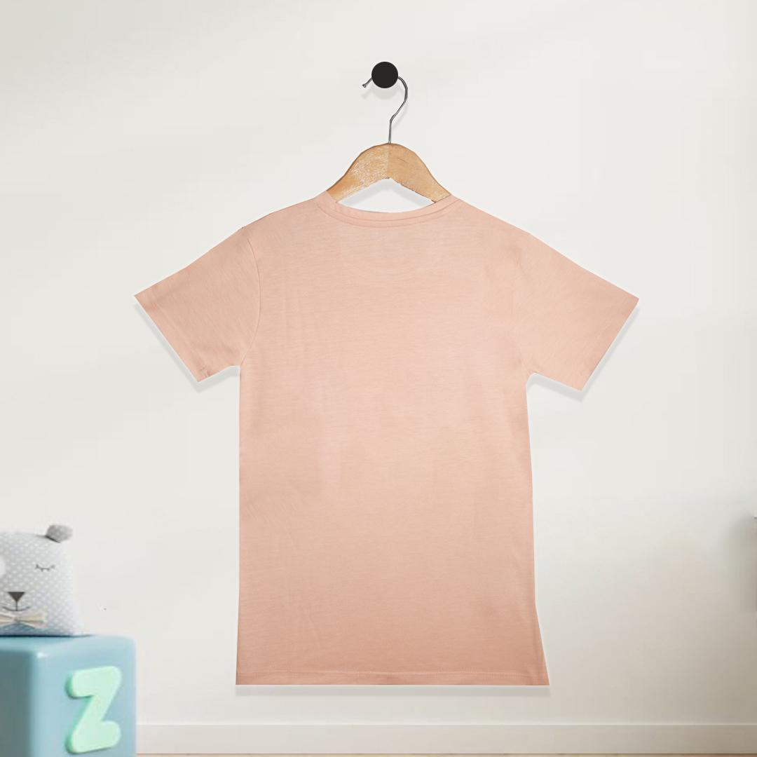 FUTURE KID'S PRINTED T-SHIRT - PEACH