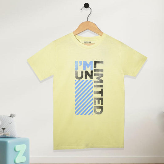 I'M UNLIMITED KID'S T-SHIRT - YELLOW