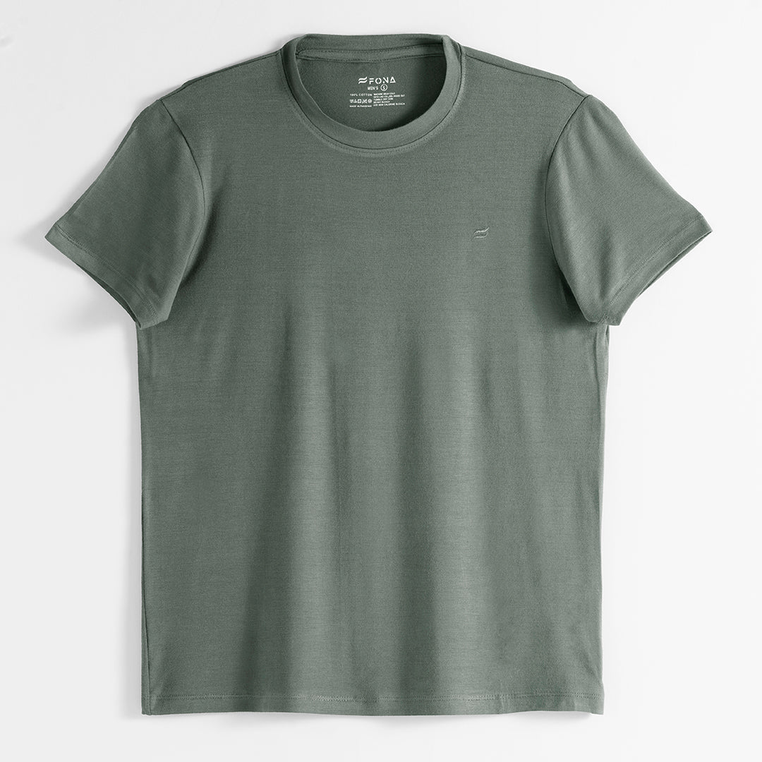 ABYSS GREEN CREW NECK MEN T-SHIRT