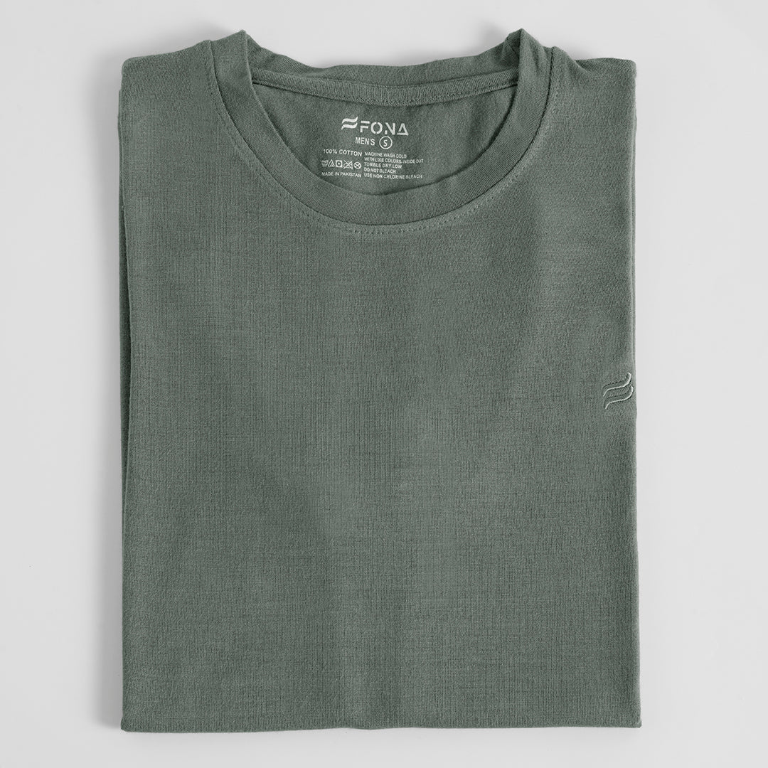 ABYSS GREEN CREW NECK MEN T-SHIRT