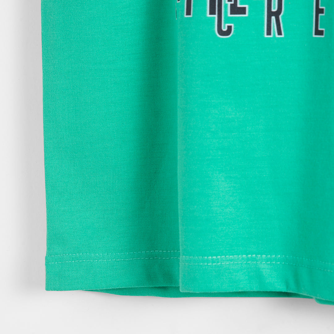 LITTLE CREW UNISEX T-SHIRT - TEAL GREEN