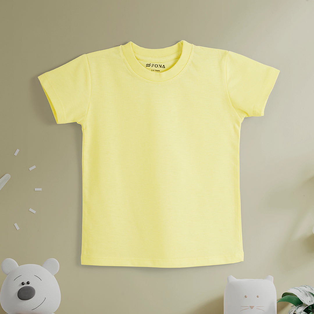 SUNSHINE YELLOW UNISEX T-SHIRT FOR KIDS