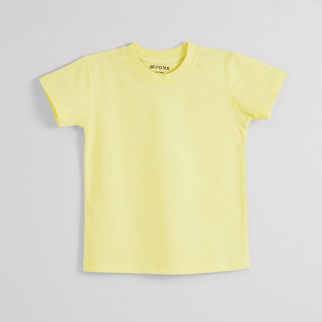 SUNSHINE YELLOW UNISEX T-SHIRT FOR KIDS